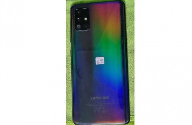 Elad Samsung Galaxy A51 128 GB Black szp llapot telefon