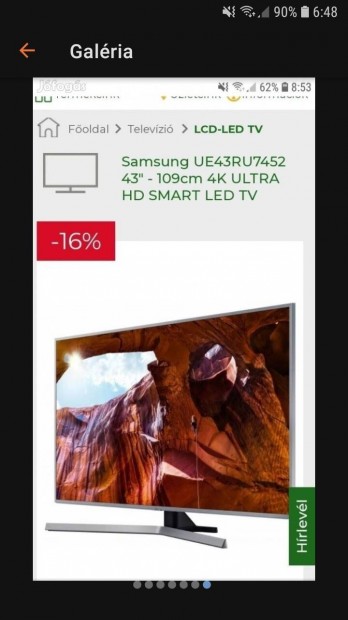 Elad Samsung okos tv