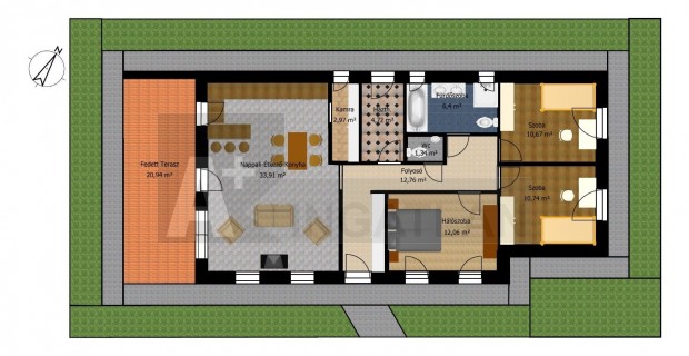 Elad� S�ndorfalv�n �j �p�t�s�, f�ldszintes csal�di h�z 3