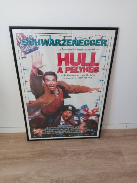 Eladó Schwarzenegger eredeti moziplakát Hull a pelyhes