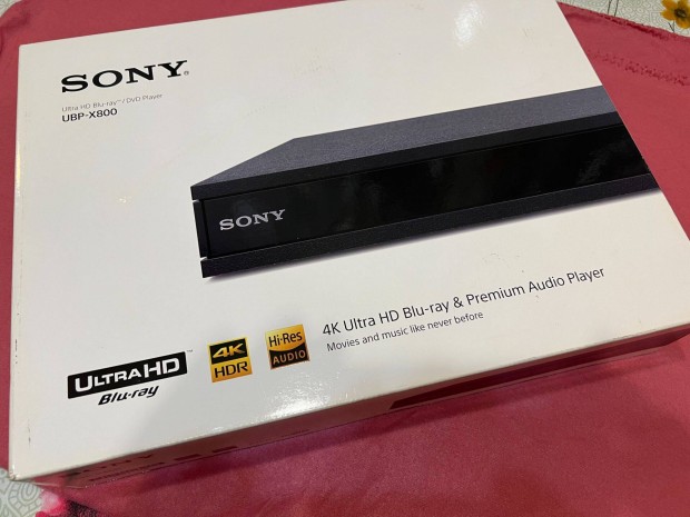 Elad Sony UBP-X800 4K-HDR UHD lejtsz 74.999Ft