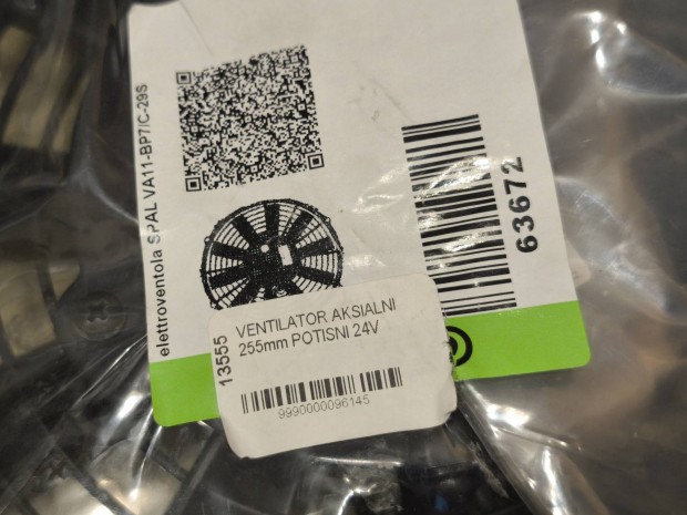 Elad Spal 24v 255mm ventiltor teljesen j bontatlan