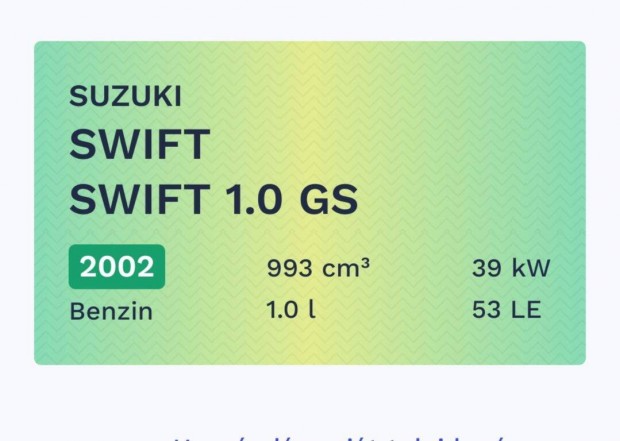 Elad Suzuki Swift 1.0 GS