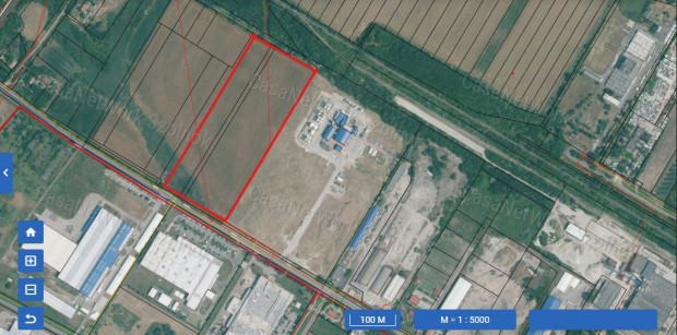 Elad� Szolnokon egy 59522 m2-es ipari ter�let.