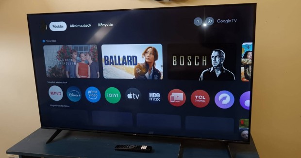 Eladó TCL 55" Google smart hdr led tv.