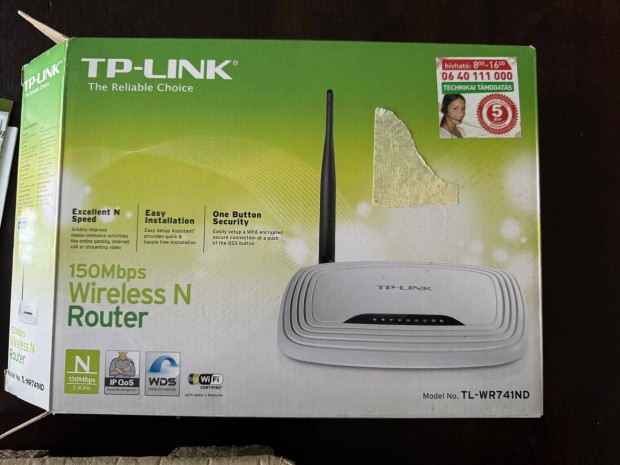 Eladó TP link Wireless Router TL-WR741ND
