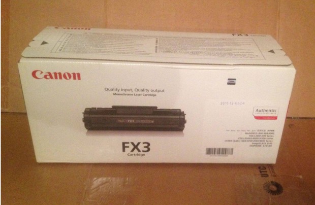 Elad j Canon FX3 Toner fekete eredeti gyri!