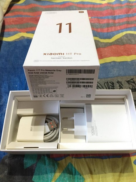 Elad Xiaomi 11T Pro 8GB ram/ 256 GB Rom/ 120 W gyri tlt/Doboz