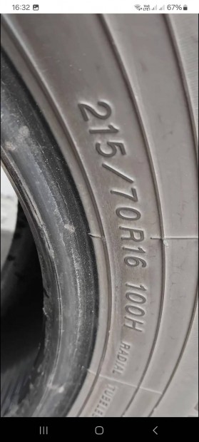 Eladó 4db Párban Yokohama 215/70 16 os Méretben Nyári gumi