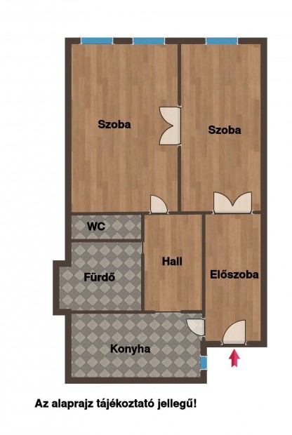 Elad�: Budapest, VIII. ker�let Bezer�di utcai fel�j�tand� lak�s