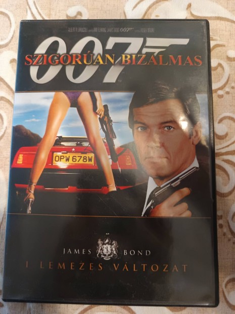 Elad "James Bond: Szigoran Bizalmas" cm DVD lemez (Roger Moore)