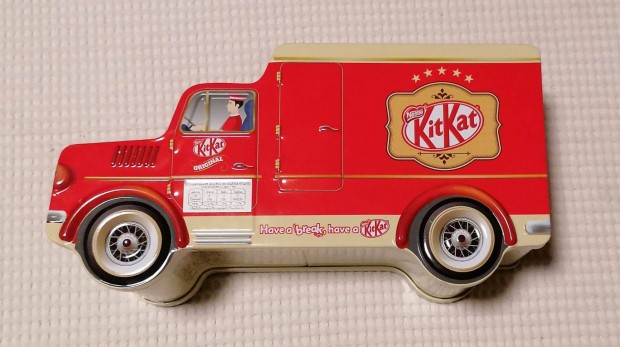 Eladó "Kit Kat" Thaiföldi Limitált Kiadású Furgon Formájú Fémdoboz