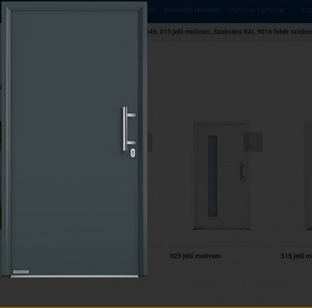 Elad! j! Hrmann bejrati ajt! Szne antracit szrke. M: 900x2000mm