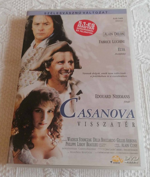 Eladó a Casanova visszatér DVD Film / Francia Kalandfilm / Alain Delon