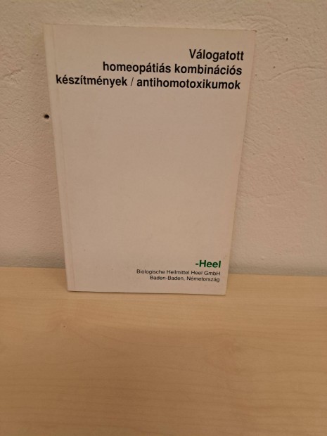 Elad a Vlogatott homeoptis kombincis ksztmnyek c. knyv