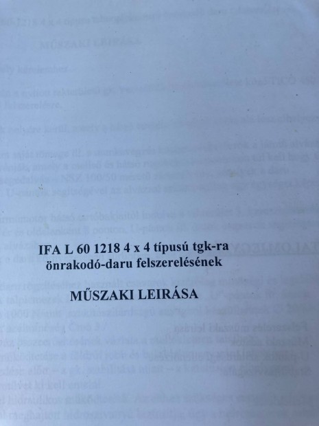 Elad a kpeken lthat IFA l-60 4x4 rvnyes mszakival !