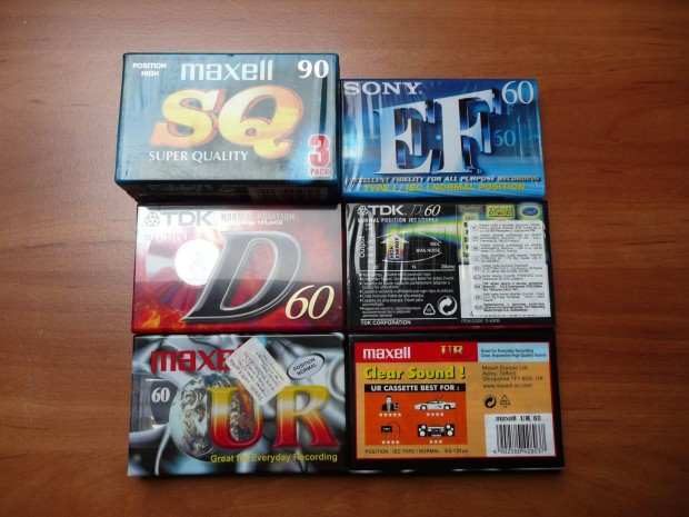 Eladó a képeken látható (Maxell, Sony, TDK) kazetta csomag