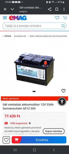 Eladó akkumlátorok 12v 50-55 ah