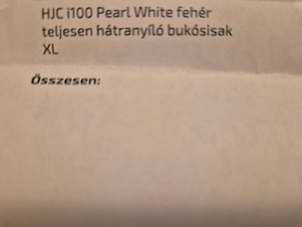 Eladó alig használt HJC i100 bukósisak