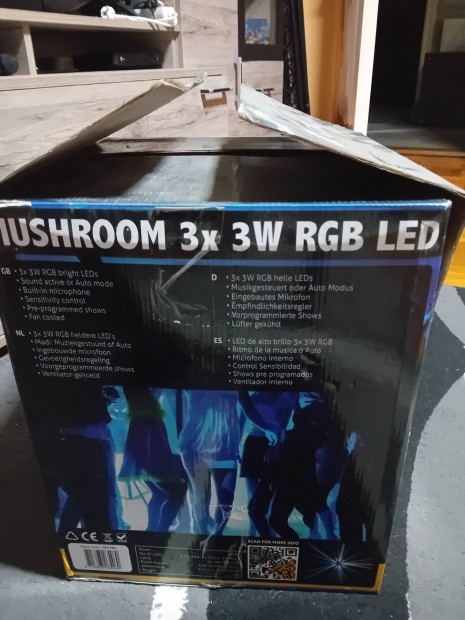 Elad beamz mushroom 3x3w rgb led