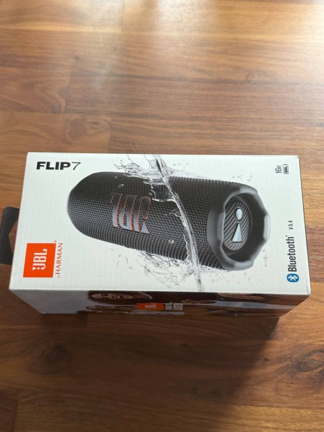 Eladó bontatlan JBL Flip 7 hangszóró, Fekete (Hordozható, vízálló)