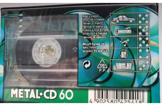 Elad bontatlan Maxell metal CD-60 retro kazetta