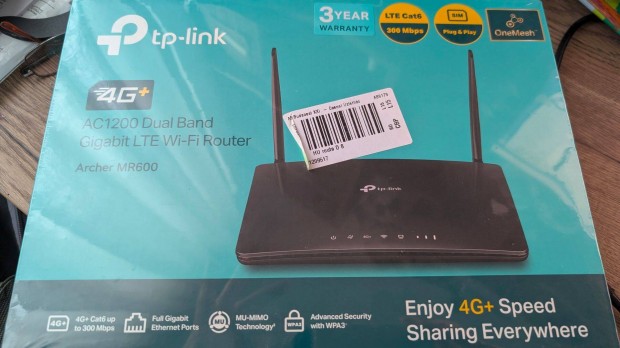 Elad bontatlan Tplink Archer MR600 4G+ Gigabit LTE WiFi router