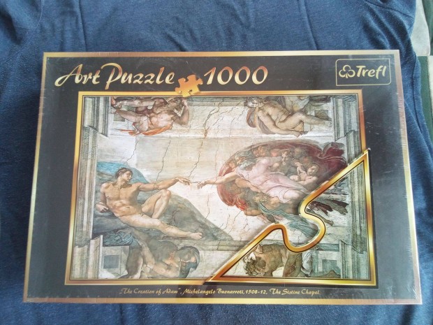 Eladó bontatlan csomagolású 1000 db-os puzzle - Ádám teremtése