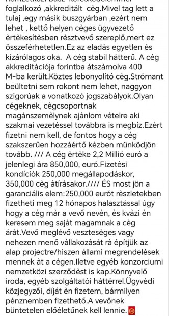 Elad buszkereskedelemmel foglalkoz akkreditlt ceg 