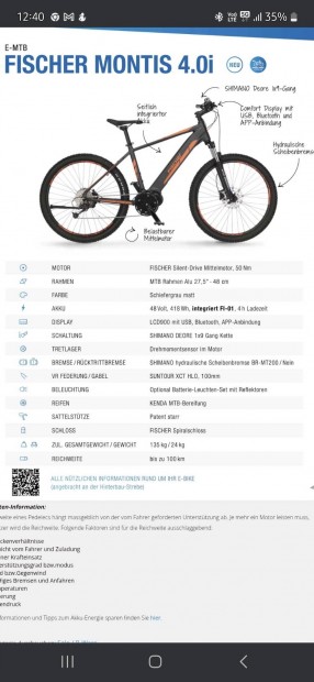 Eladó csaladi ok miatt a képen látható újszerű állapotu Fisher ebike.
