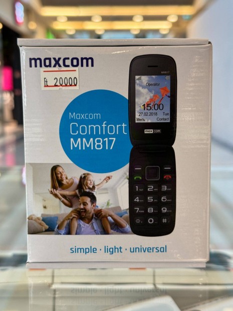 Elad dobozos, Maxcom Comfort MM817, gombos telefon, 6 hnap garis!
