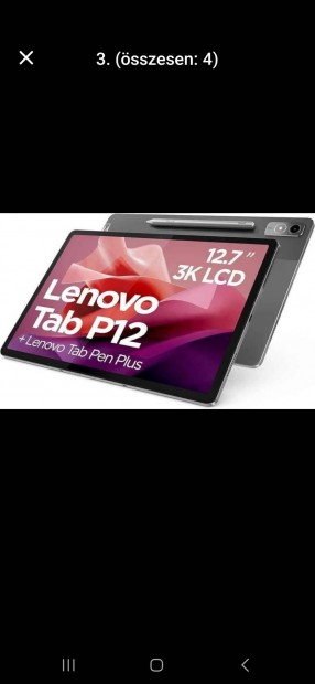 Elad egy 1Honapos Lenovo P12-es Tablet 