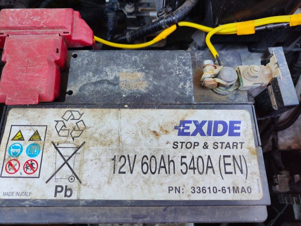 Eladó egy Exide start/stop 12V 60Ah 540A (EN) akku akkumlátor