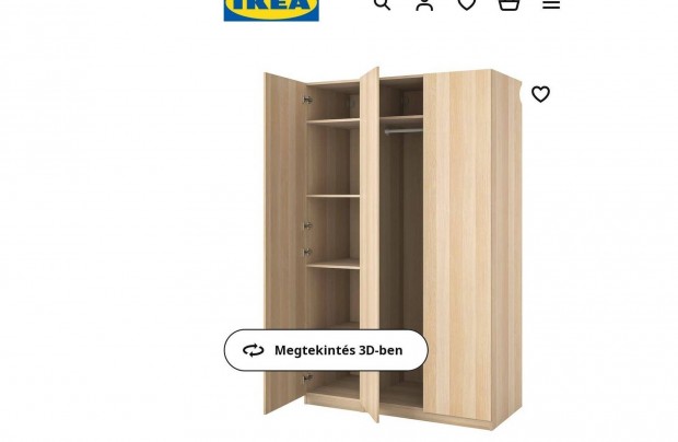 Elad egy Ikea Pax/Forsand szekrny - extra komplementekkel