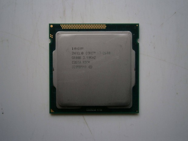 Elad egy Intel Core i7-2600 SR00B 4 magos 8 szlas processzor
