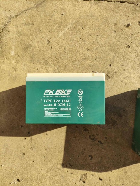 Eladó egy Pk Bike 12v 14 Ah ciklikus zselés akkumulátor elektromos ker