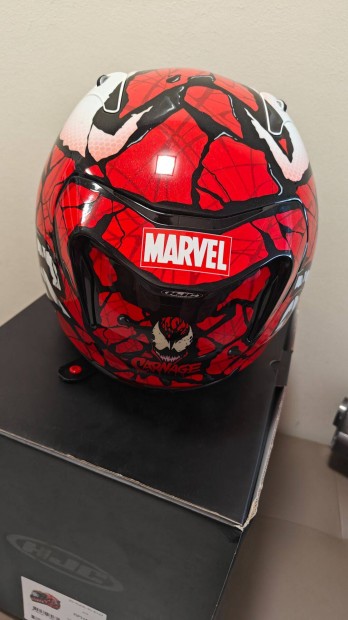 Elad� egy S m�ret� Carnage Marvel HJC Buk�sisak