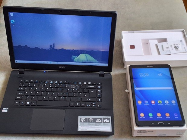 Elad egy Samsung A6 tablett, s egy Asus laptop