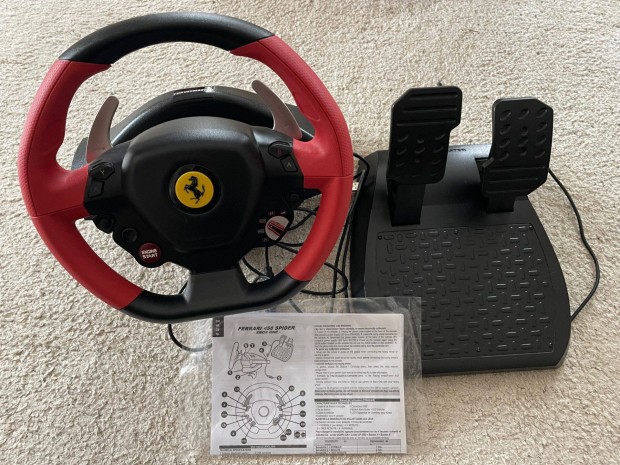 Elad egy Thrustmaster Ferrari 458 Spider Racing kormny - pedl szett