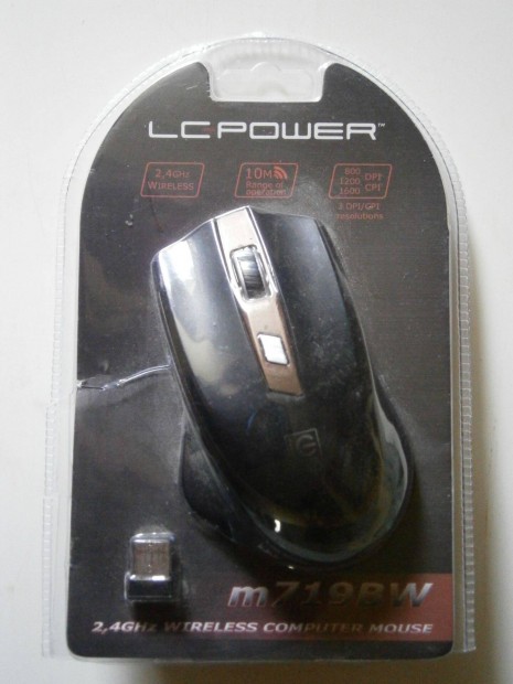 Eladó egy egyszer használt LC-Power M719BW vezeték nélküli egér