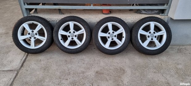 Eladó egy használt 5x112 6x16" gyári Audi alufelni garnitúra