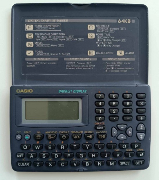 Elad egy hasznlt Casio Digital Diary SF-3600ER 64kb