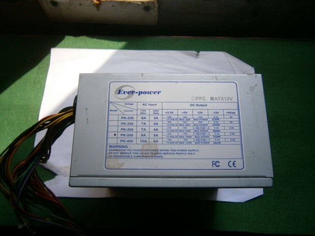 Elad� egy haszn�lt Ever-Power 350W-os PC t�pegys�g