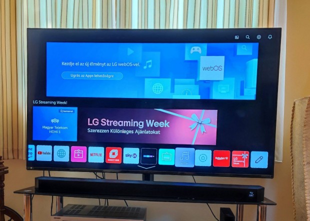 Elad egy kifogstalan llapot LG SM8600 55 4K UHD Nanocell okostv