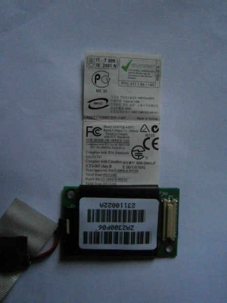 Elad egy laptopbl kiszerelt Askey 1456 Vql4 modem