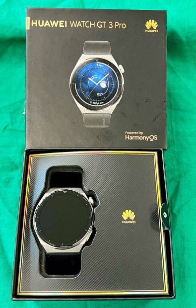 Elad egy jszer Huawei Watch GT 3 Pro 46mm Black Strap gyri garanci