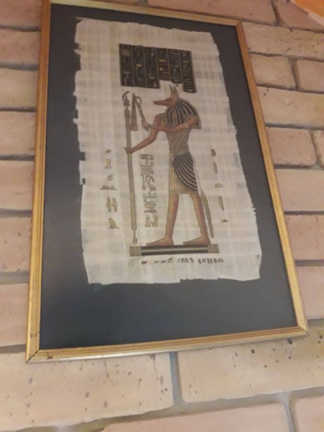 Elad egyiptomi papirusz valdi arany betttel