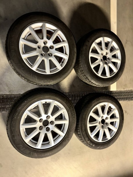 Eladó eredeti Audi 16" 5x112 alufelni 205/60 R16 Vredestein