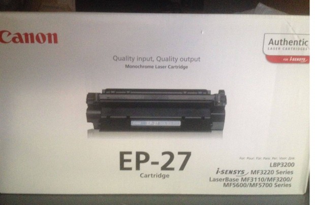 Elad eredeti gyri toner Canon EP-27 fekete (Cartridge)!