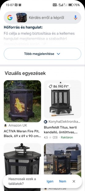 Eladó fém tűzrakó